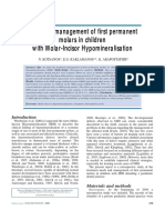 Treatment Management of First Permanent Molars in Children With Molar-Incisor Hypomineralisation