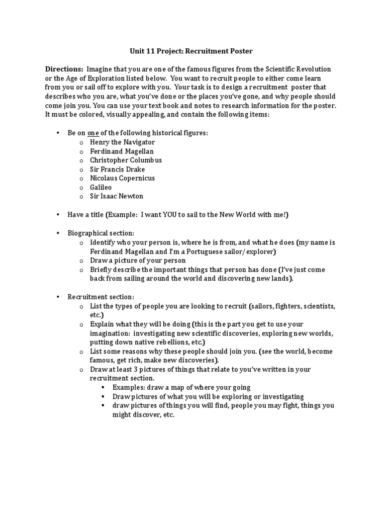 Unit 11 Project Directions | PDF | Science | Epistemology
