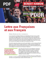 Lettre de Benoît Hamon aux Français