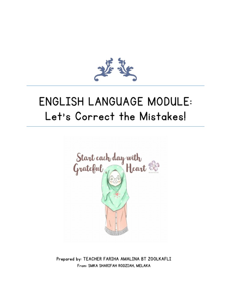 Common English Mistakes to Avoid | PDF | Verb | Adjective