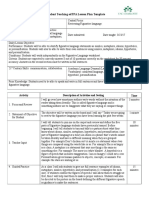 Student Teaching Edtpa Lesson Plan Template: Activity Description of Activities and Setting Time