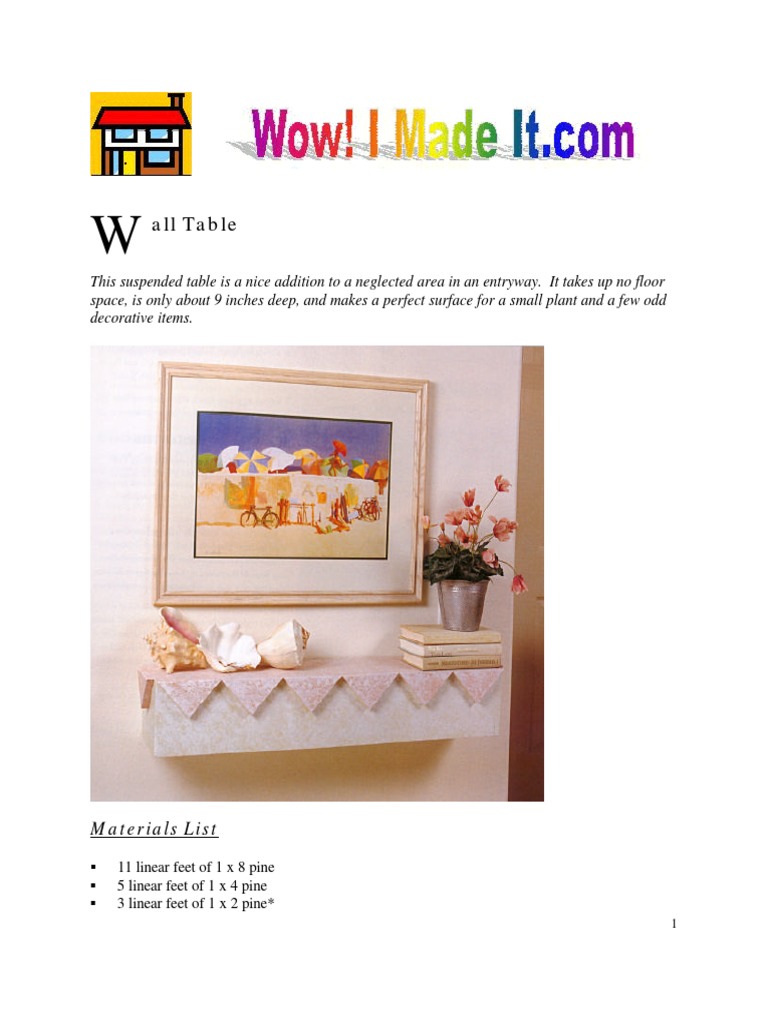 All Table: Materials List | PDF | Wood | Building Engineering