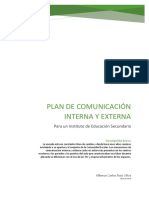 Plan de Comunicación Interna y Externa