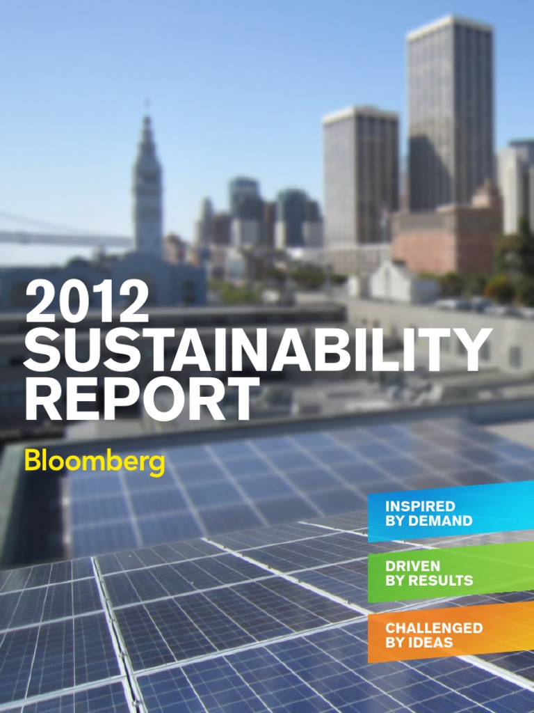 Bllomberg Annual Report | PDF | Bloomberg L.P. | Sustainability