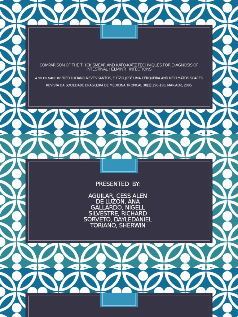 Difference Between Kato Katz And Kato Thick