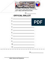 Kabalikat Cebu Provincial Council Election Ballot