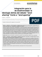 Perfecto y Vandermmeer. Landsparing y Landsharing