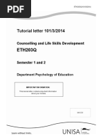 Tutorial Letter 101 2014 - ETH203Q