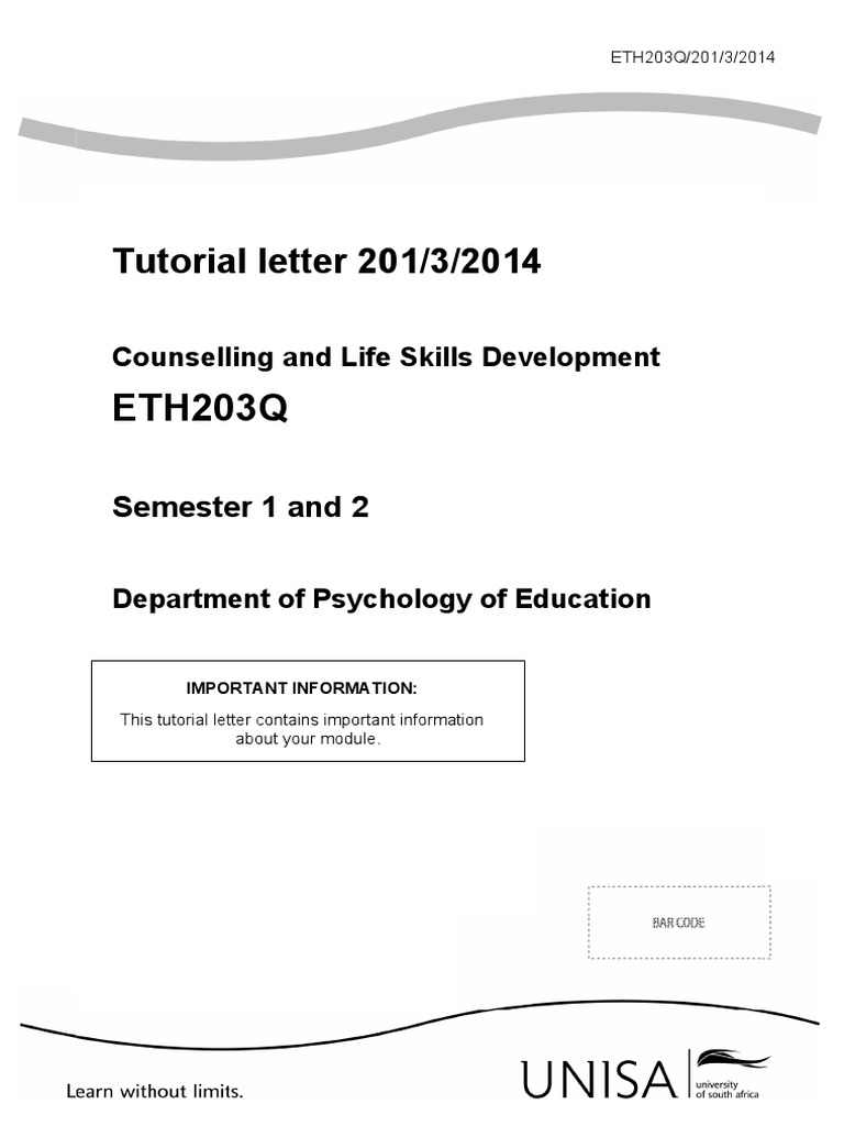 ETH203Q Exam Preparation Guidelines | PDF | Test (Assessment) | Cognition