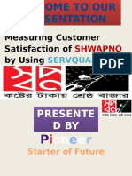 Measuring Customer Satisfaction of SHWAPNO by Using SERVQUAL