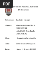 Partes de Una Investigacion