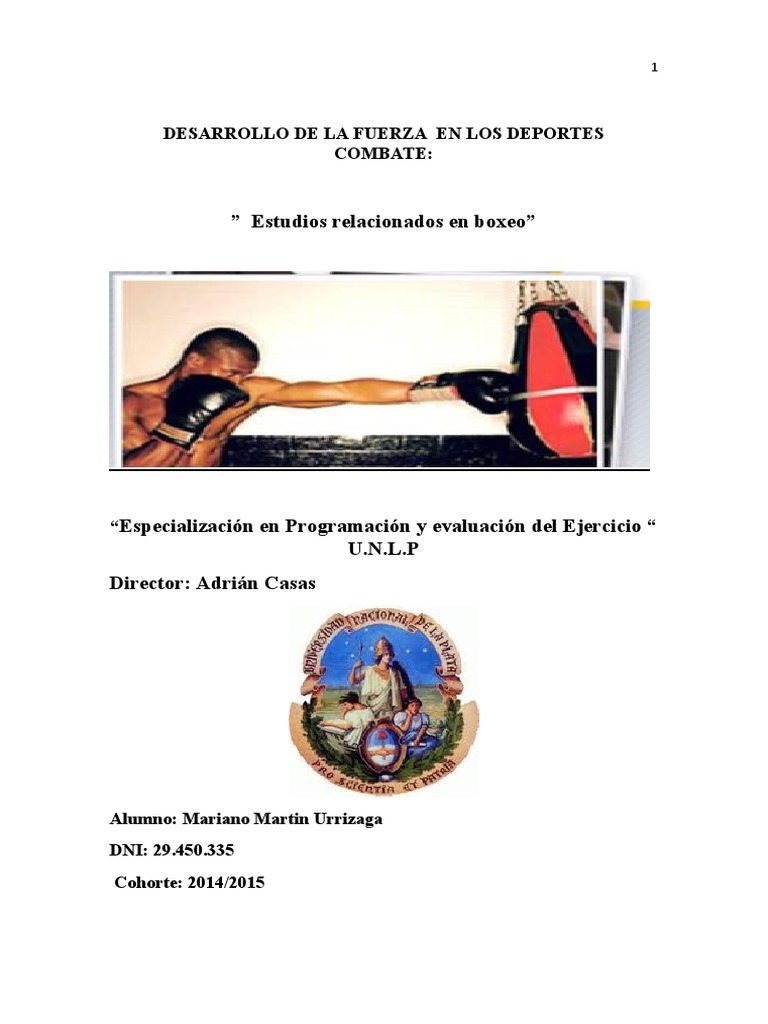 Desarrollo de Fuerza en Deportes de Combate Spss Movimiento (física