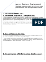 The Contemporary Business Environment: 1. Increase in Global Competition