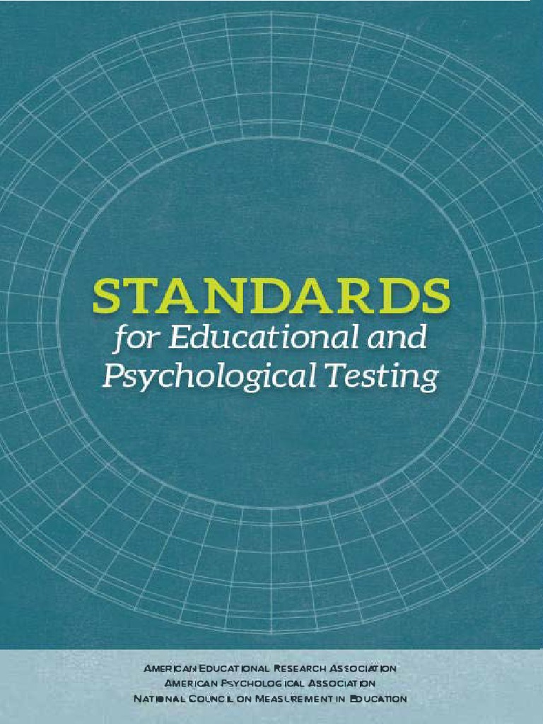 AERA, APA & NCME (2014) Standars For Educational and Psychological