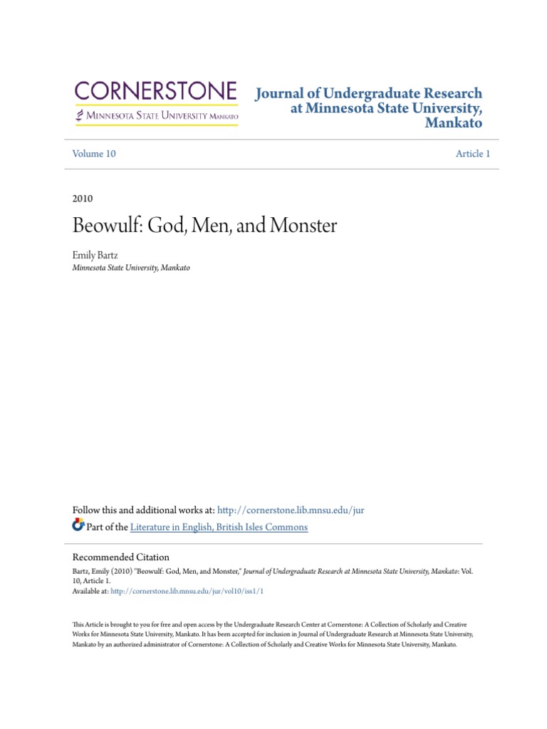 Beowulf God Men And Monster Beowulf Religion And Belief - 