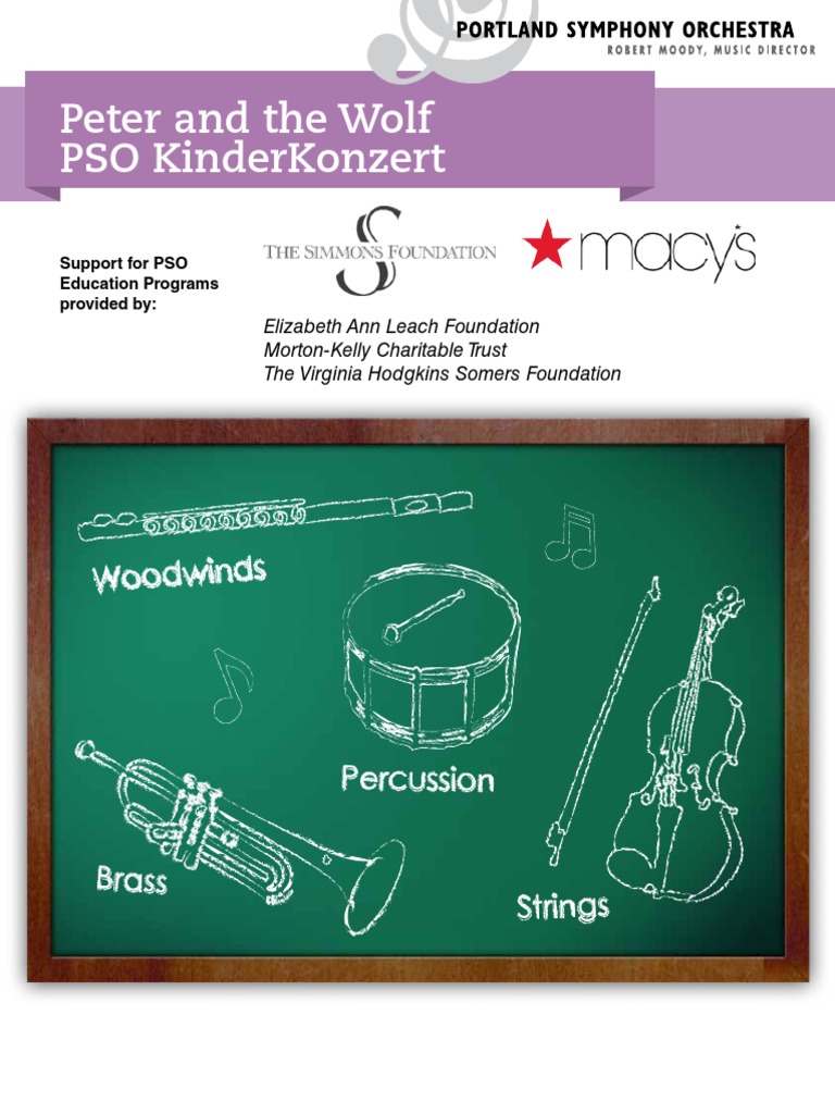 1213 Peter and The Wolf Guide PDF Woodwind Instruments Bassoon
