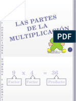 Partes de La Multiplicacion y Division