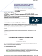 Ley Expropicacion y Ocupacion de Bienes Por El Estado 1998