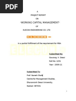Download working capital management of elecon  by gvd143 SN34490859 doc pdf