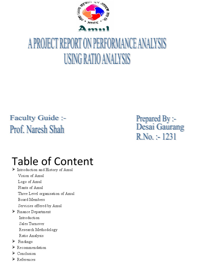 ratio analysis of amul pcaob financial statement assertions
