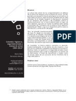 Vigilancia, Seguridad Privada y Manejo de Armas, Caso de Colombia