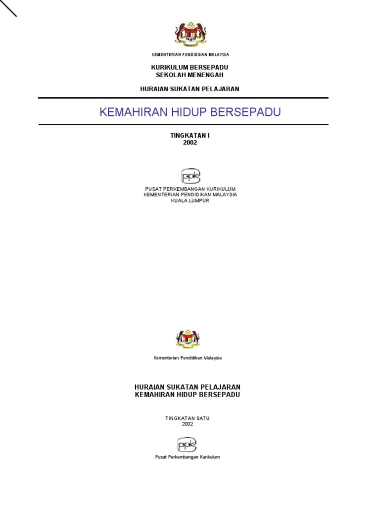 Huraian Sukatan Kh T1 Pdf