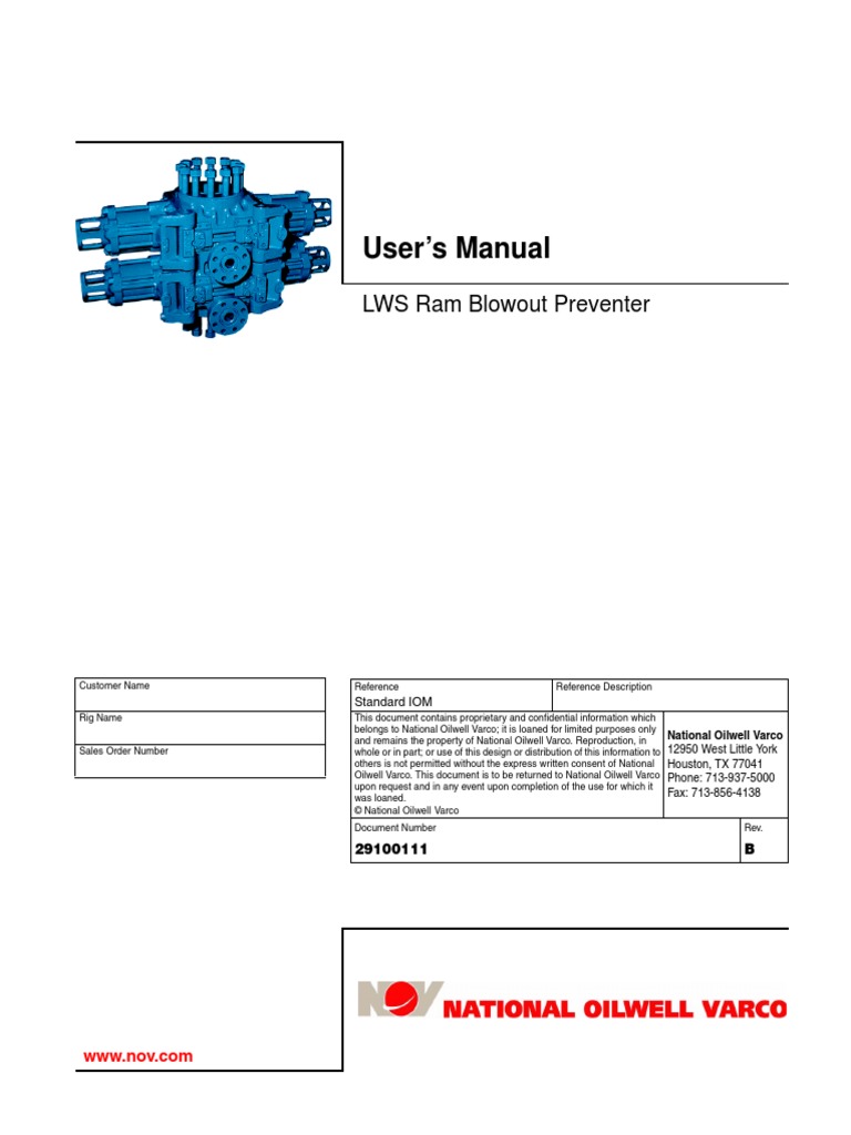 User Manual RAM BOP | PDF | Mechanical Engineering | Energy And Resource