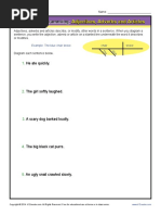 Sentence Diagramming Adjectives Adverbs Articles