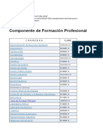 Componente de Formación Profesional