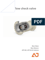 Axial Flow Check Valve: API 6D, API 6A & Subsea