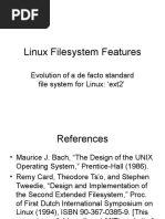 Linux Filesystem Features: Evolution of A de Facto Standard File System For Linux: Ext2'