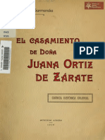 El Casamiento de Doña Juana Ortiz de Zárate, de José Ignacio Garmendia