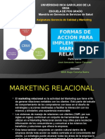 Formas de Accion para Implementar El Marketing Relacional