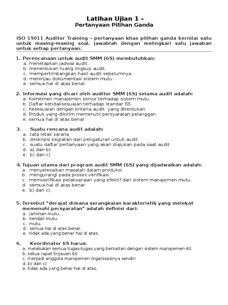 Auditor Tes 6s For Bra Bantul Doc