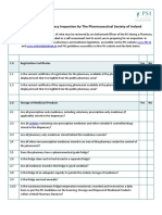 Regular PSI Inspection Checklist
