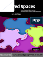 P. M. H. Wilson-Curved Spaces - From Classical Geometry To Elementary Differential Geometry-CUP (2008) PDF