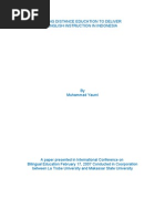 Download Using Distance Education to Deliver English Instruction in Indonesia by muhammad yaumi SN34494736 doc pdf