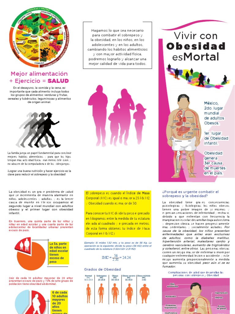 Tríptico obesidad Obesidad Índice de masa corporal