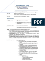Zahoor CV PDF