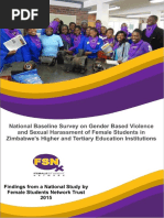 GBV in Zim Tertiary Institutions Baseline Survey Report