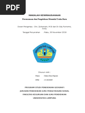 Makalah Kewirausahaan Fixx Individu