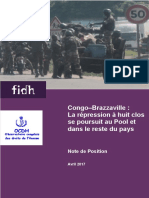 Congo Brazzaville: La répression à huit clos se poursuit au Pool et dans le reste du pays