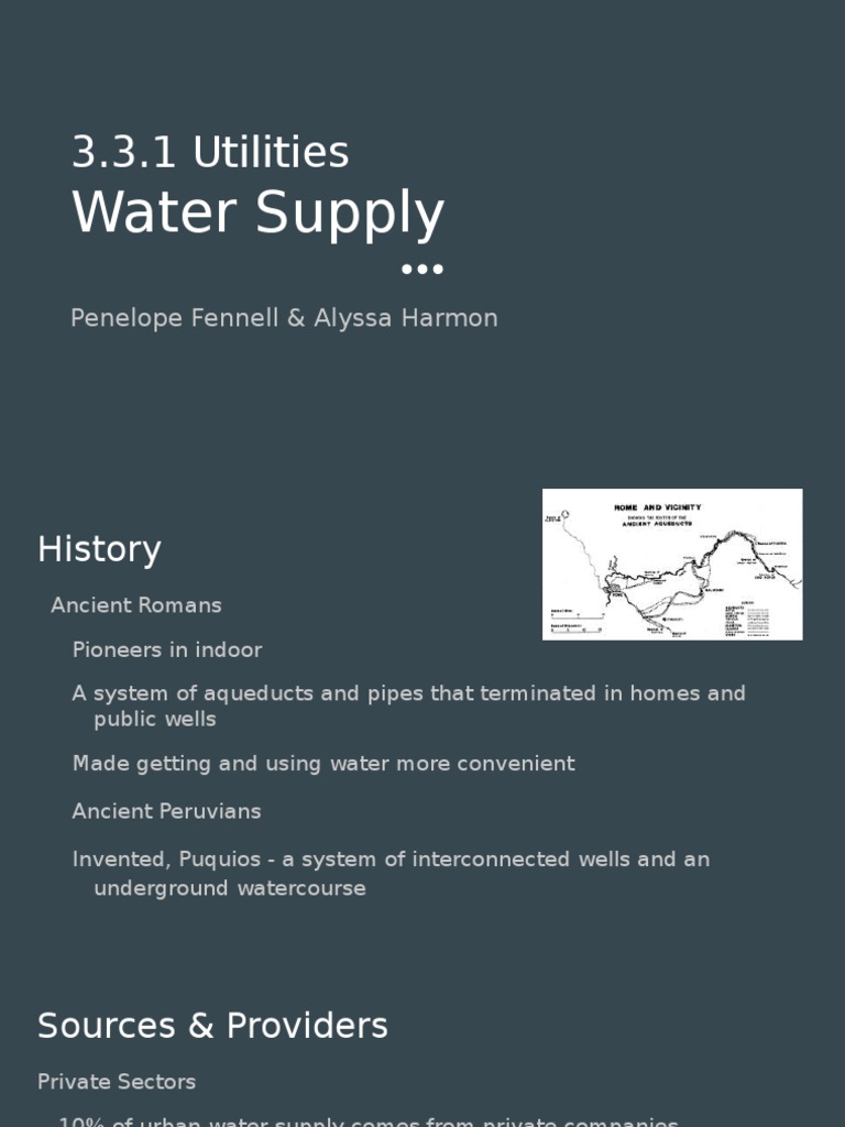 Urban Water Supply Systems Overview | PDF | Home & Garden