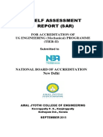 Self Assessment Report Sar For Accredita PDF