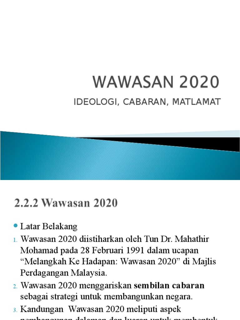 Wawasan 2020 | PDF