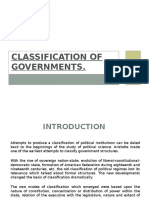 Classification and Functions of Government