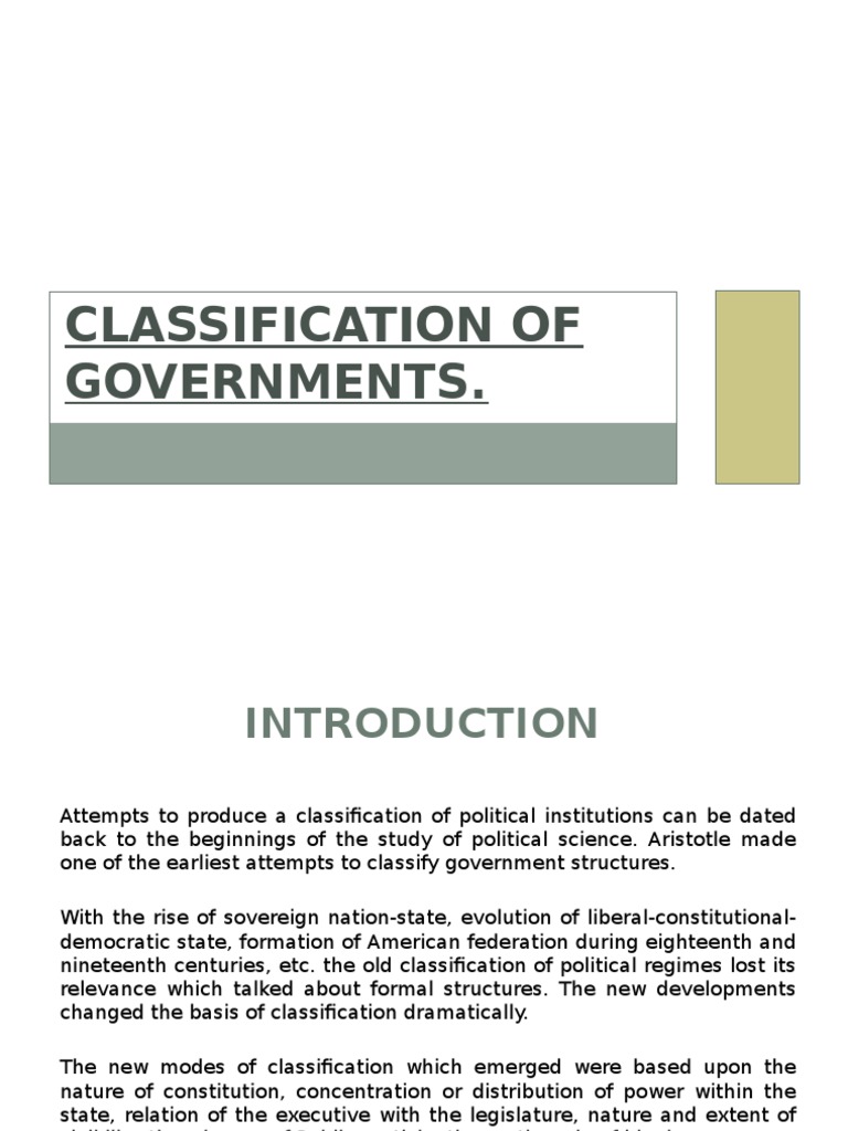 Aristotle's Government Classifications | PDF | Forms Of Government | Tyrant
