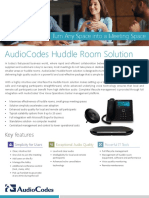 AudioCodes Huddle Room Solution - Turn Any Space Into A Meeting Space