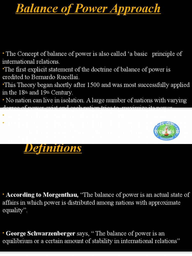 Understanding Balance of Power Theory | PDF | Economic Equilibrium ...