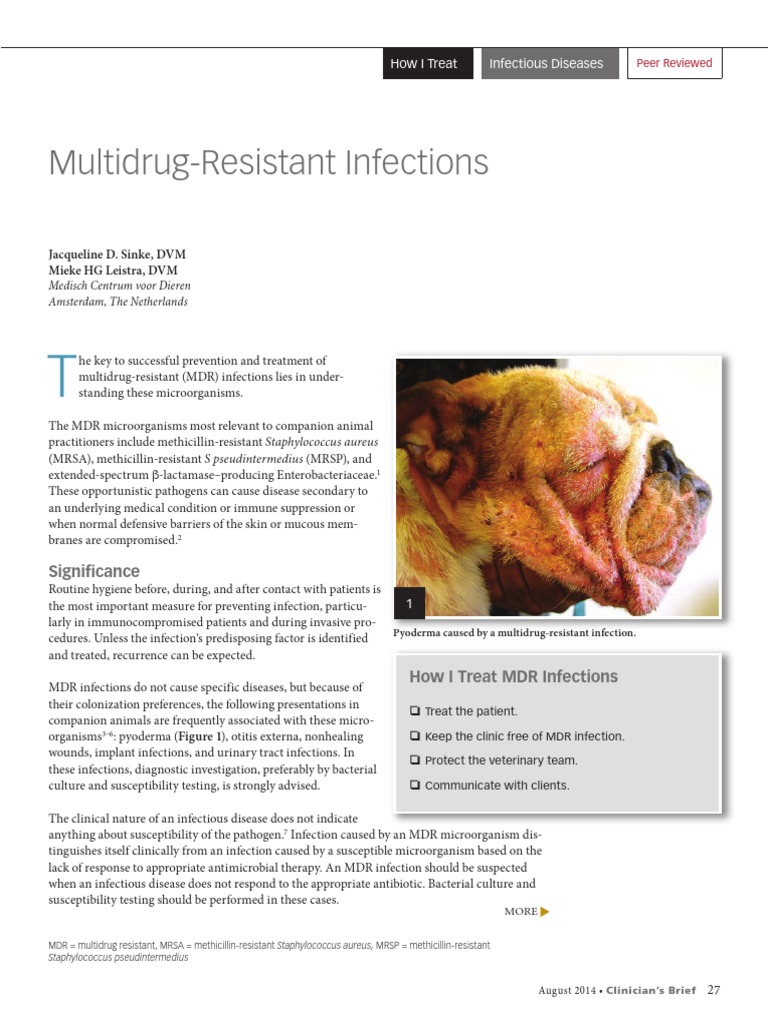 Managing Multidrug-Resistant Infections | PDF | Infection | Antibiotics